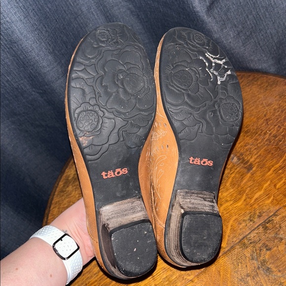 Taos Tango Mary Jane Leather Wedge Sandal Size EU 39 US 8 - Picture 5 of 7